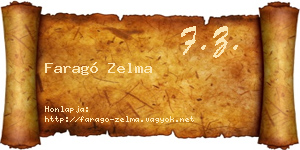 Faragó Zelma névjegykártya